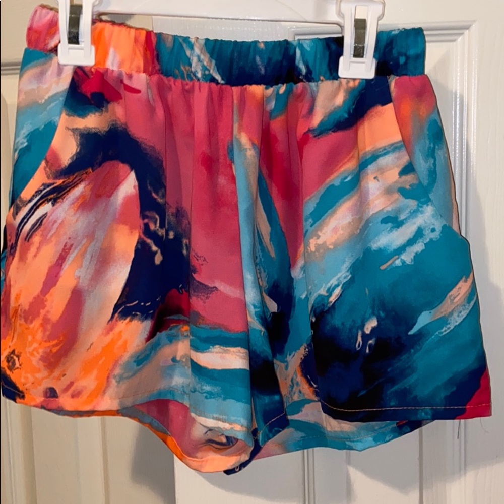 Watercolor boutique shorts